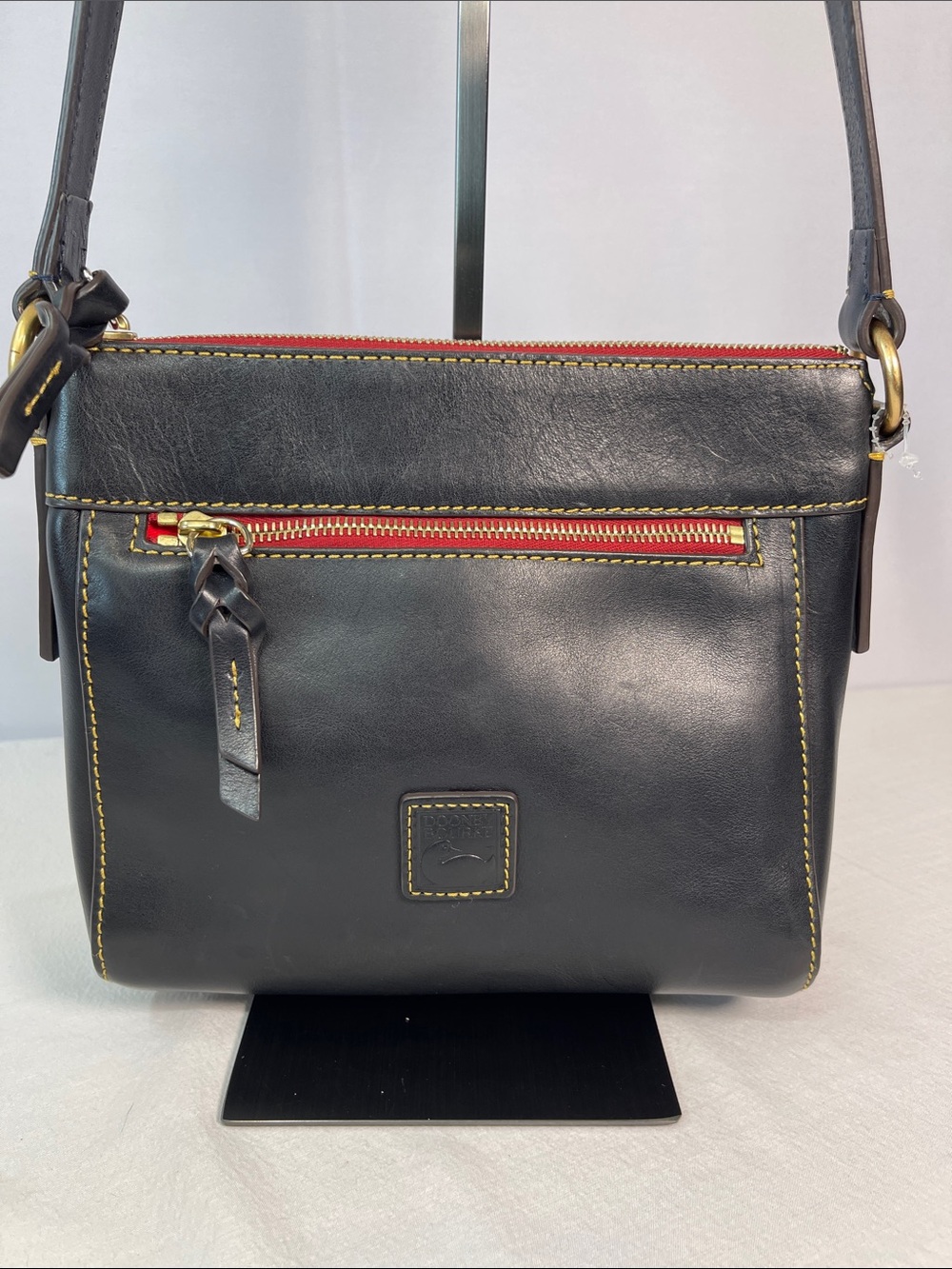 Dooney & Bourke Florentine Allison Black Leather Crossbody Bag